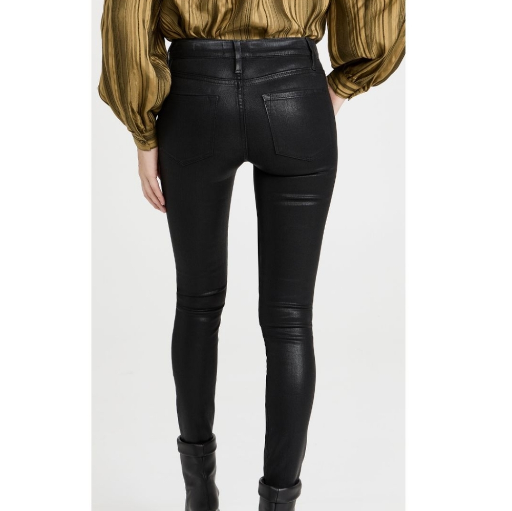 Frame Denim Black Skinny Jeans - Picture 2 of 14